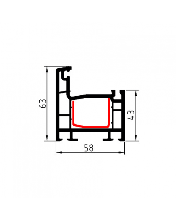 Рамный профиль XS358.01 Prowin